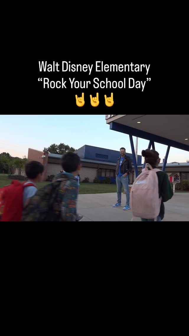 Today was โRock Your School Dayโ at Walt Disney! They kicked it off with an assembly that had a rock band made up of P-H-M educators! #phmexcellence