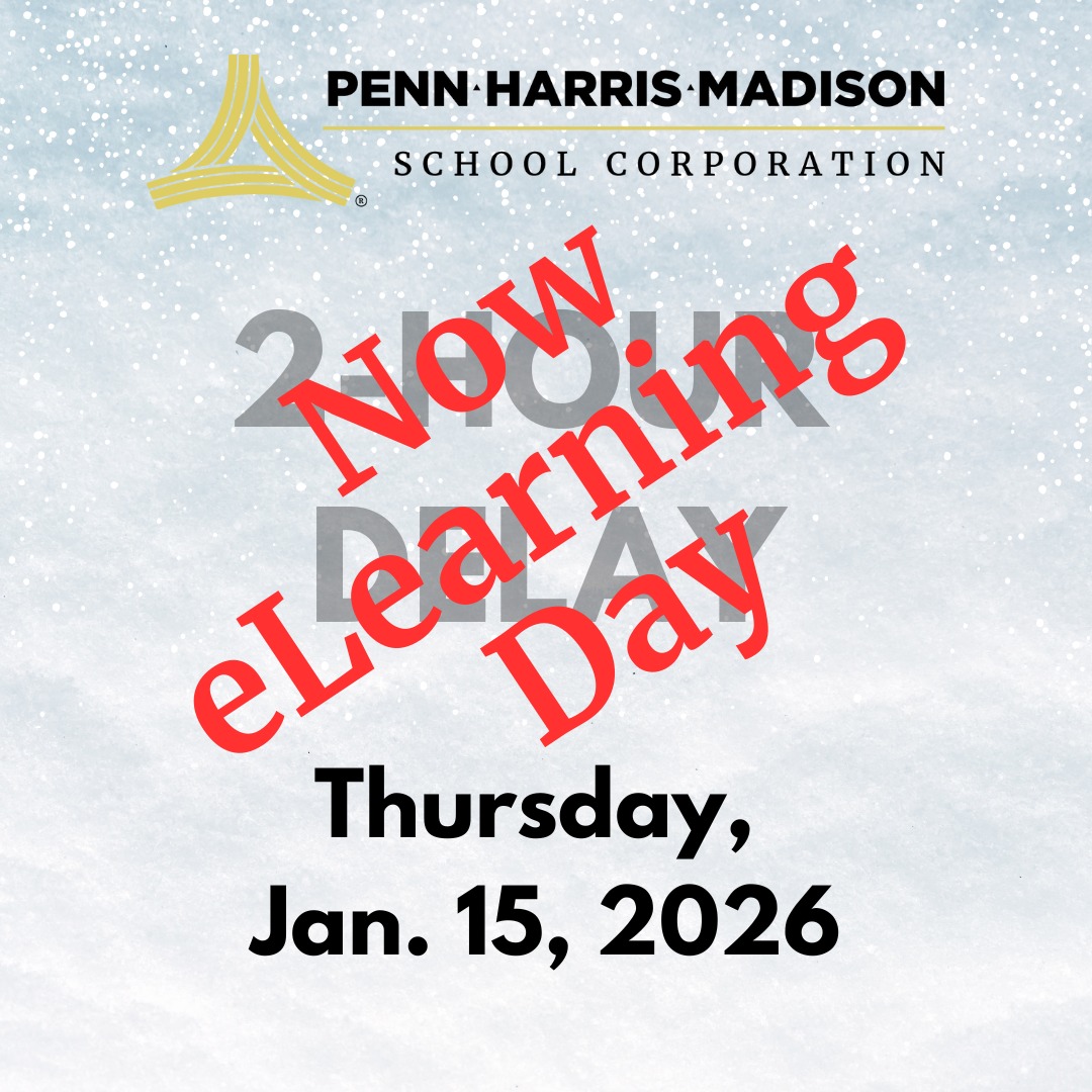 UPDATE: Due to the weather, we have decided to change and make tomorrow, Thursday, Jan. 15, 2026 an eLearning Day.

We are NOT doing a 2-hr delay. We are updating our status to an eLearning Day for Thursday, Jan. 15, 2026. 

We apologize for the confusion.
