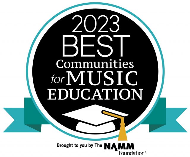 2023 Best Community for Music Education badge