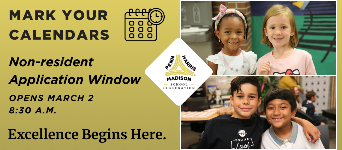 Mark your calendars, Non-resident application window opens Monday, March 2, 8:30 a.m., Excellence begins here.